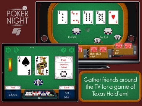 poker02 Enjoy poker with friends on Apple TV with Poker Night TV