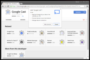 How to install the Google chromecast extension