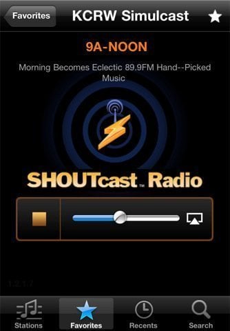 SHOUTcast Radio App apple tv 2 air play 02 SHOUTcast Radio App Updated to Support AirPlay