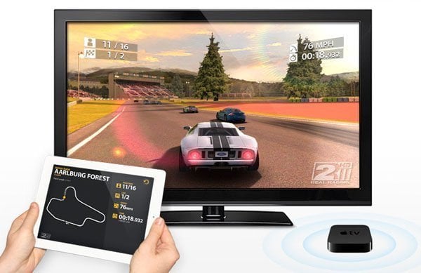 real racing 2 hd airplay apple tv 2 Real Racing 2 HD First to Support Wireless Gaming over AirPlay on Apple TV 2