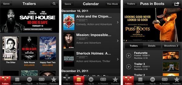 iTunes Movie Trailers AirPlay-Enabled App for Apple TV