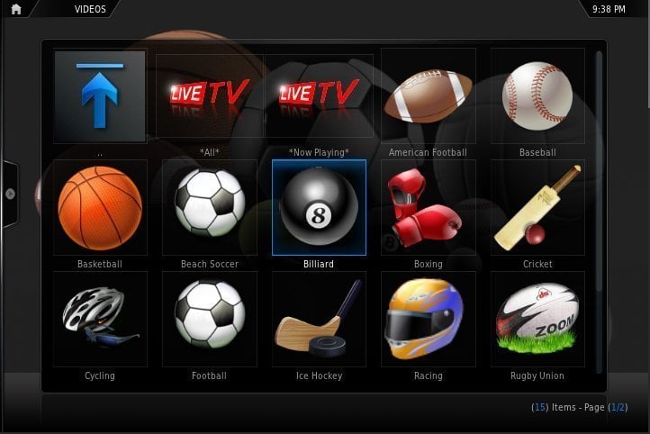 SportsDevil XBMC addon for Apple TV