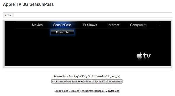 Apple TV 3 jailbreak fake website