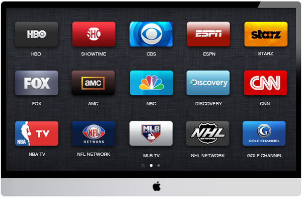 Apple TV set HDTV concept