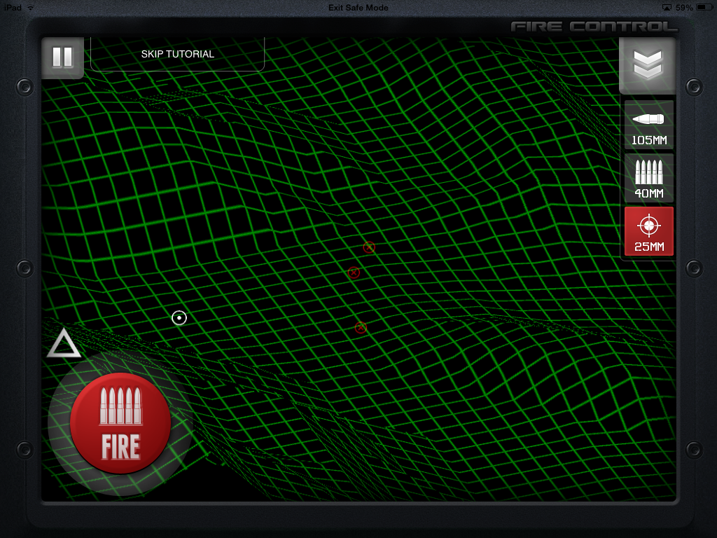 Zombie gunship controls