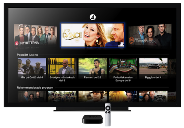 TV4 Play on Apple TV in Sweden