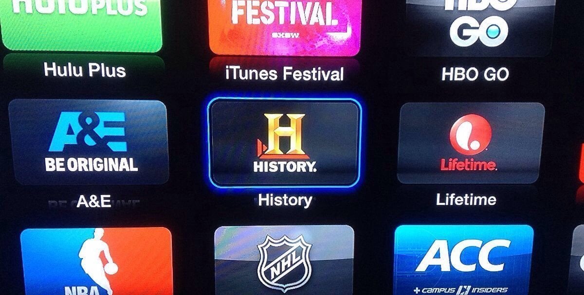 New channels on Apple TV: A&E, Lifetime and History Channel