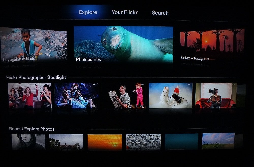 Apple TV Flickr Channel