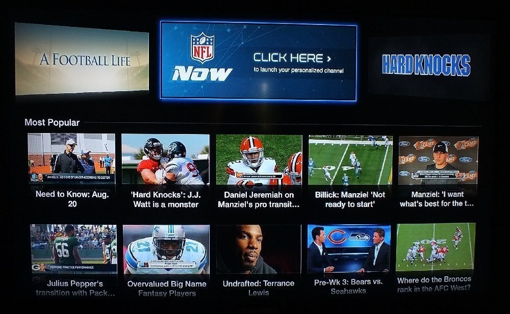 NFL Now on Apple TV