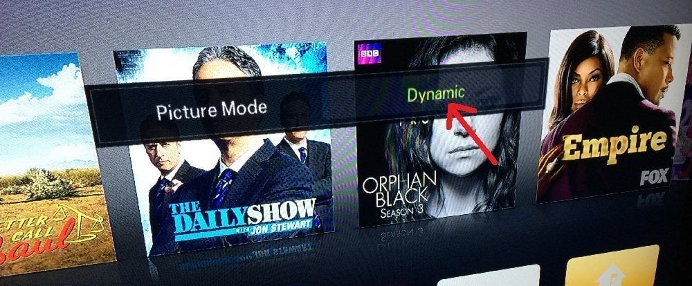 Dynamic Mode APple TV
