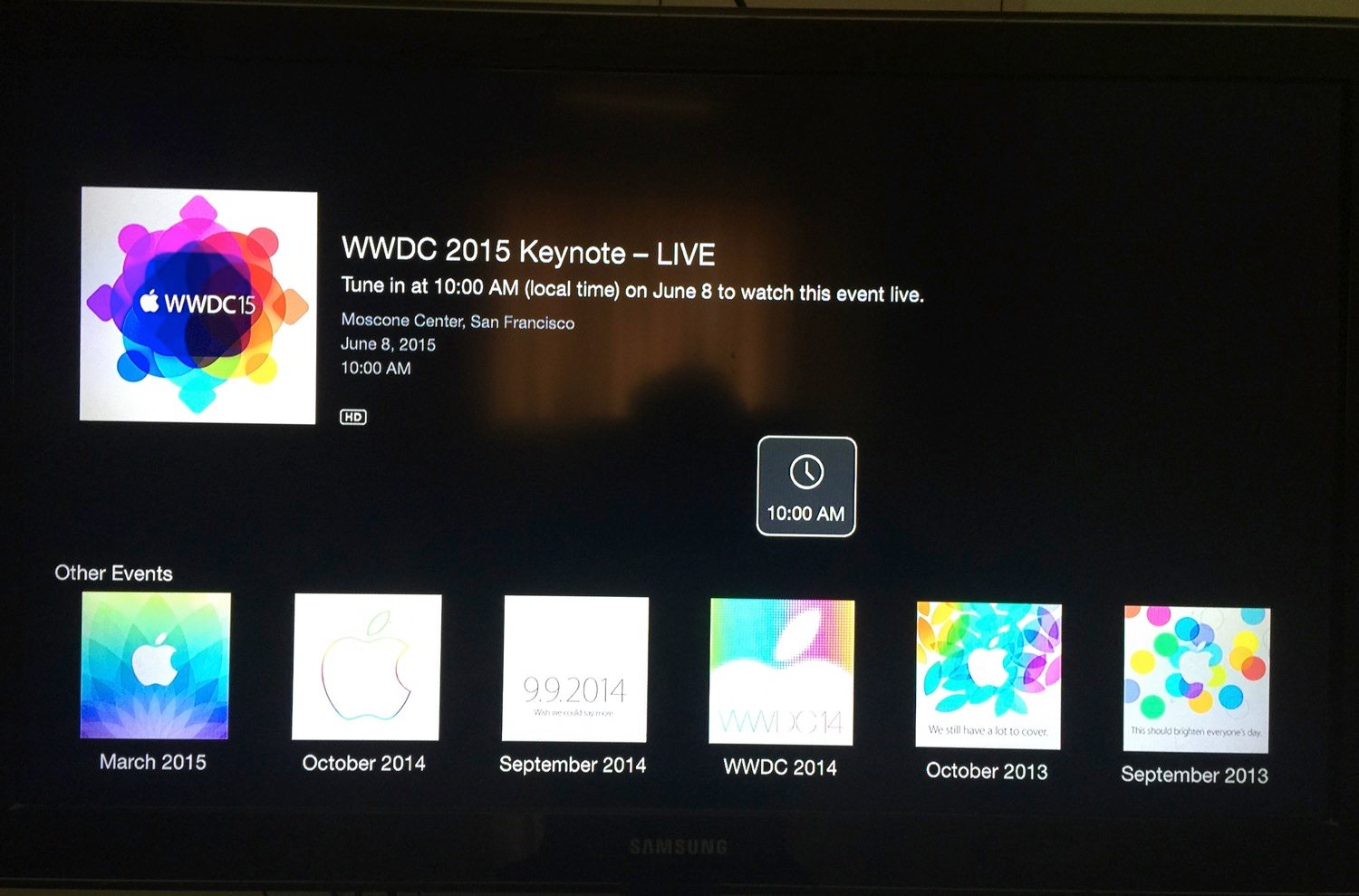 2015 wwdc - Events channel