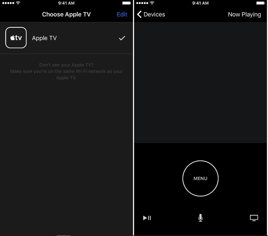 apple tv remote app