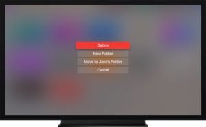 Delete Apps Apple TV